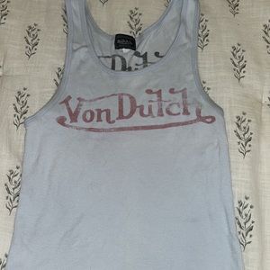 Authentic von Dutch blue tank top size small